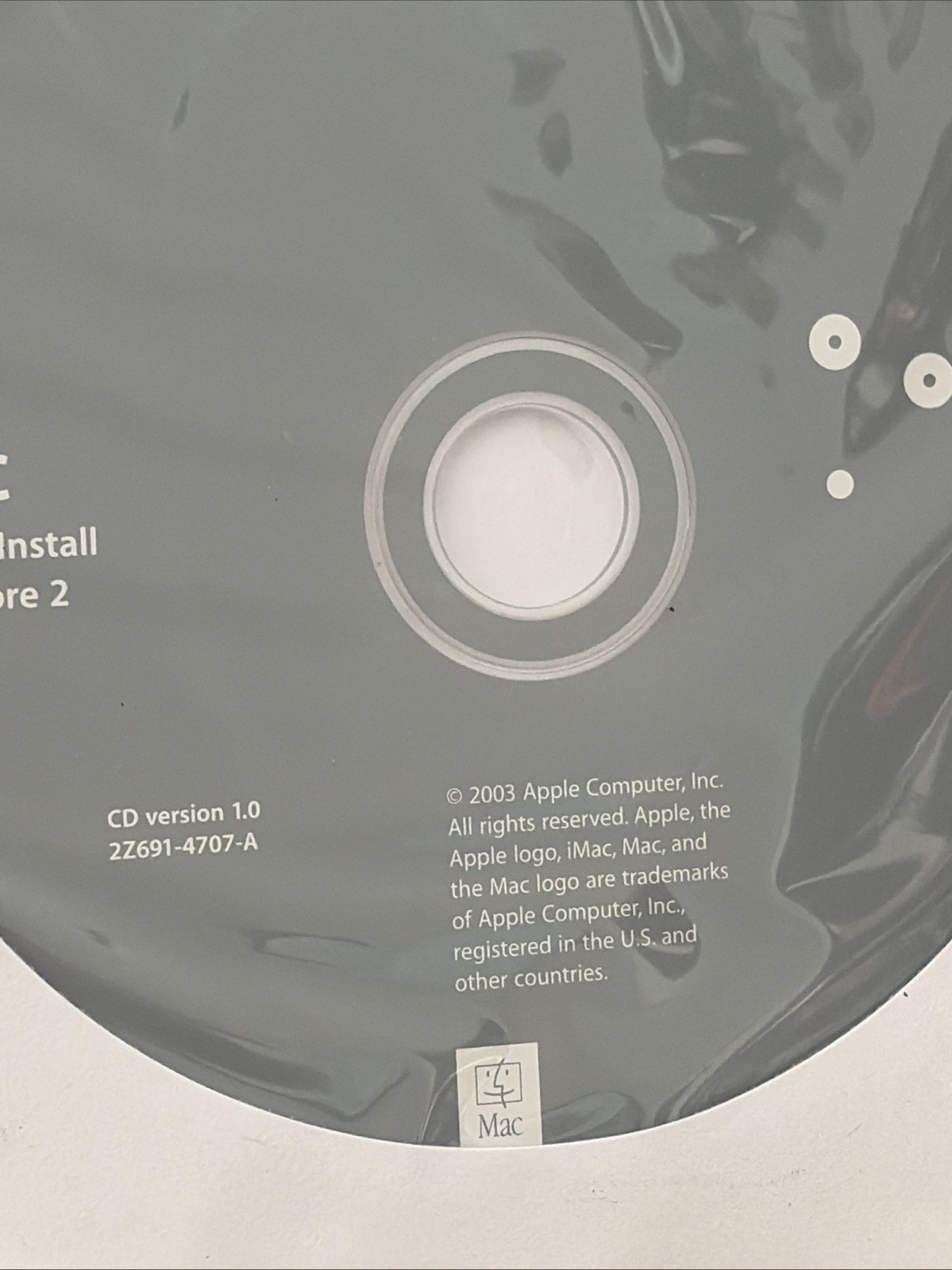VTG 2003 Apple iMac OS X Version 10.3.1 Install Discs Set