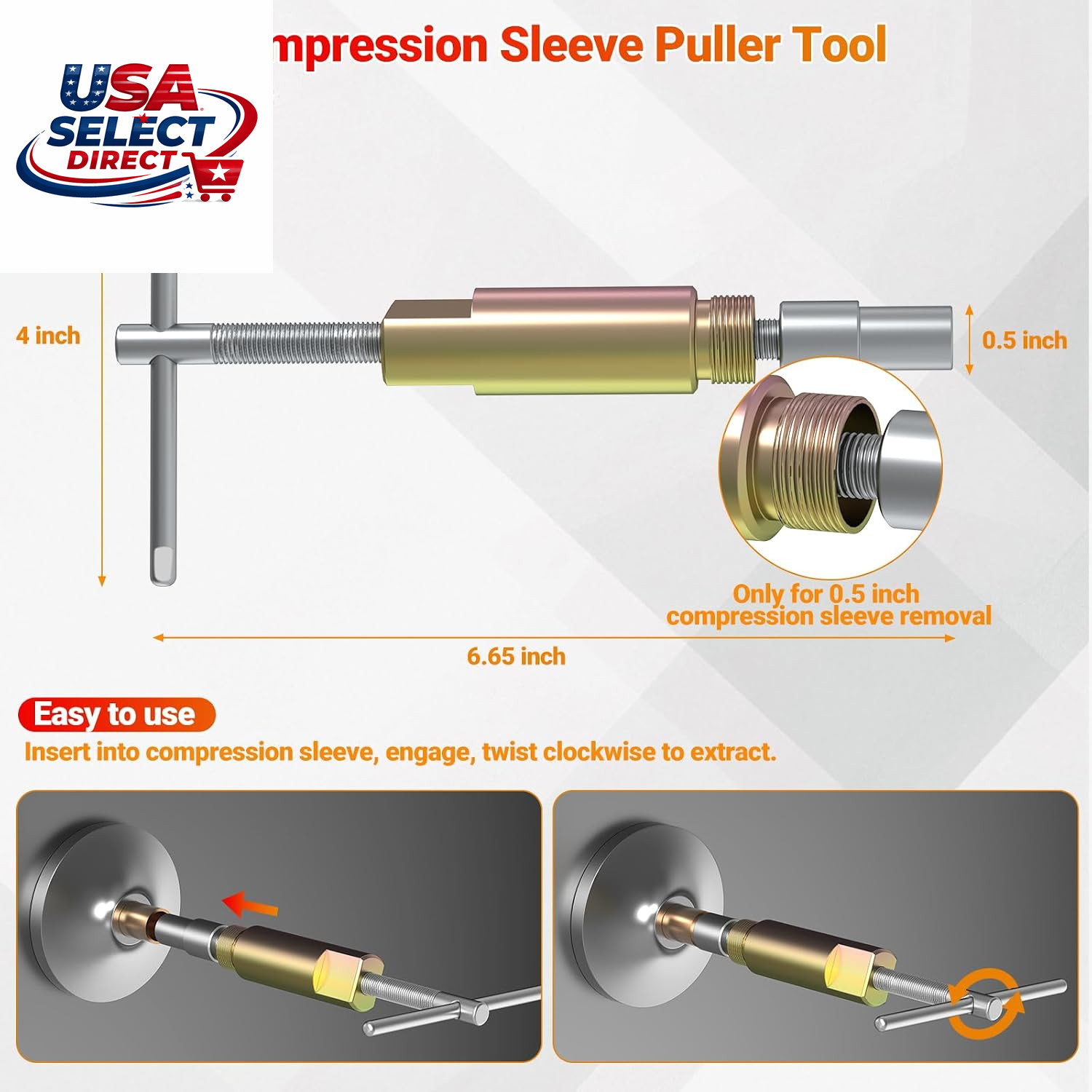9PCS Angle Stop Wrench Kit with Sandpapers & Storage Bag Plumbing Tools