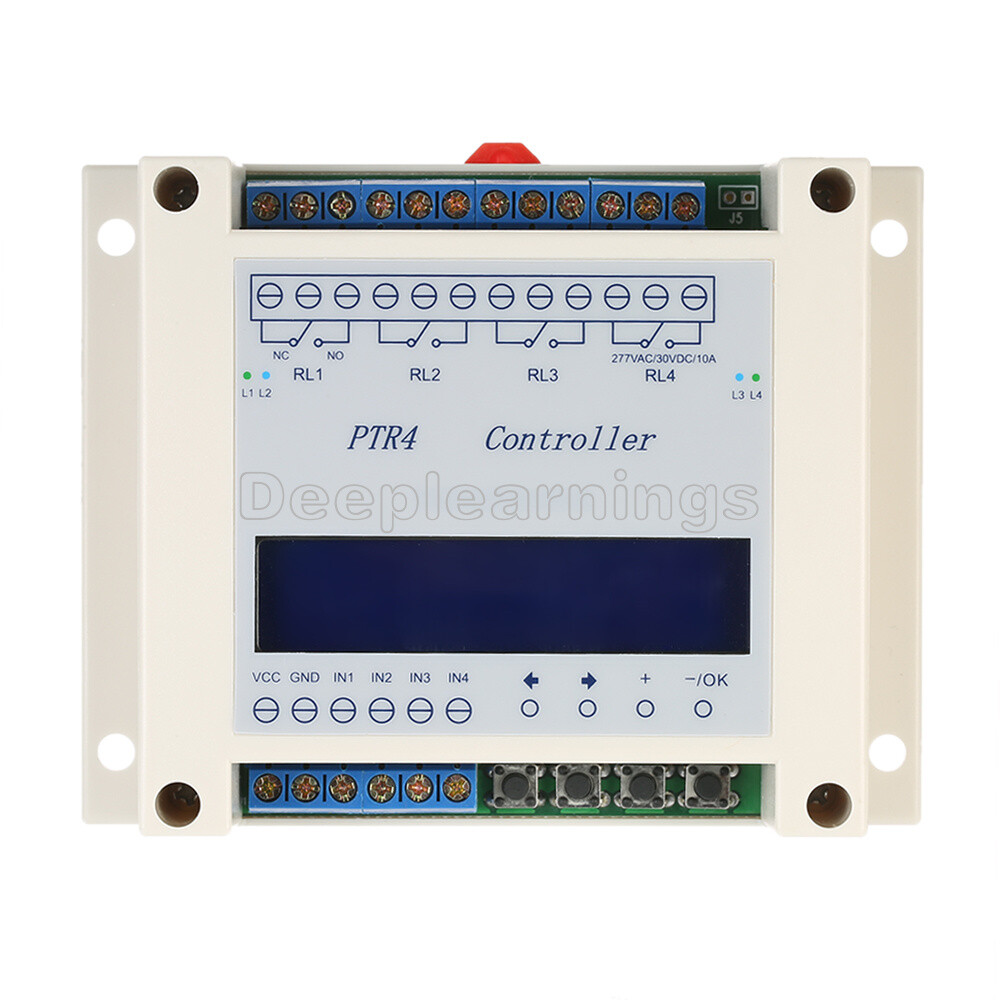 4-Channel Programmable Digital Time Relay Timer Controller Delay Switch Module