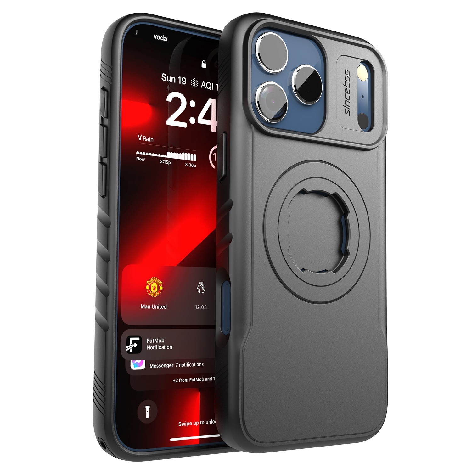 Case for iPhone 17/16/15/14 Pro Max Quick Lock fit Quad-style Bike/Moto Holder
