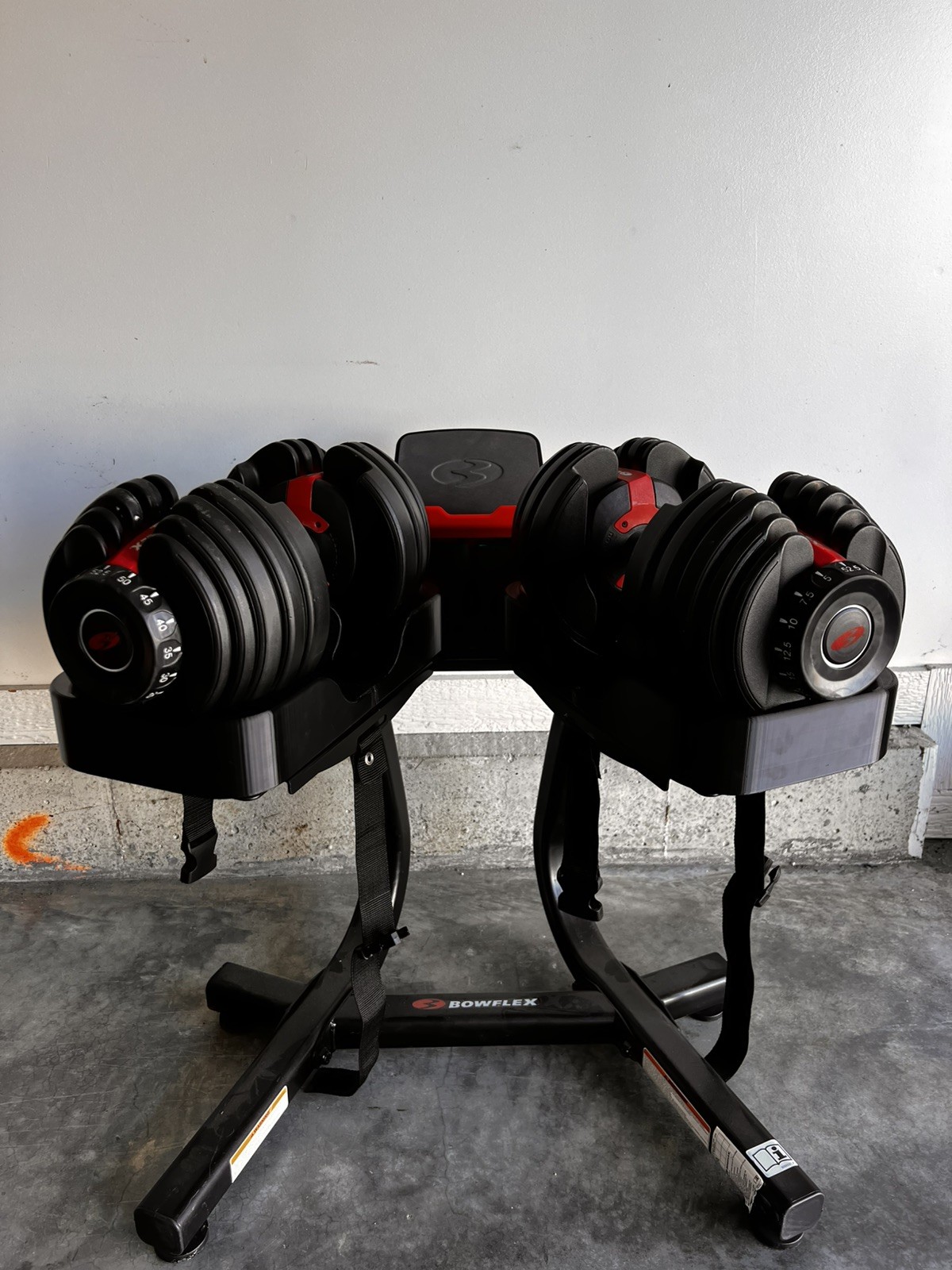 SERIES 2 ONLY - Nautilus Bowflex 552 Dumbbell Replacement Cradle Base Tray Pair