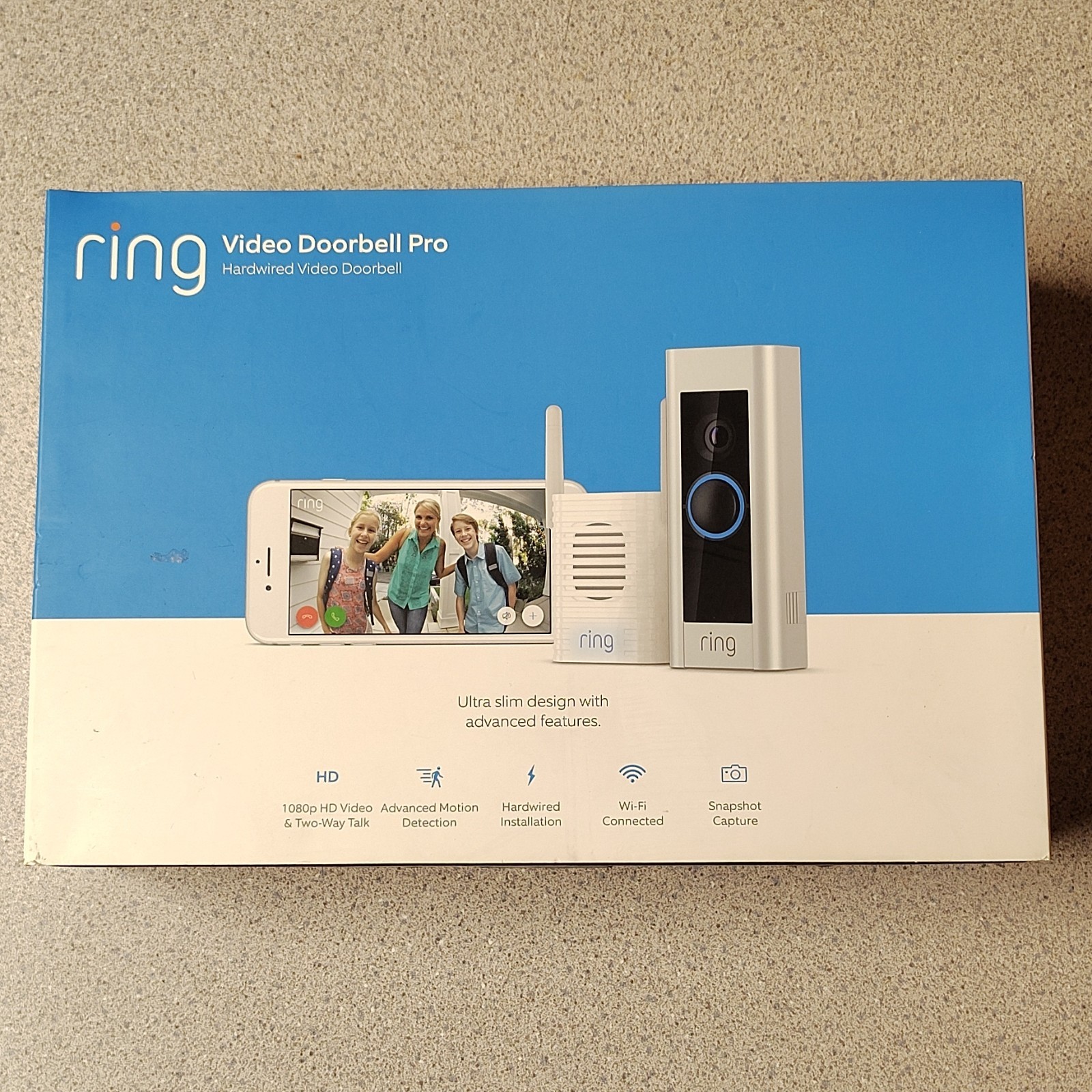 Ring Video Doorbell Pro Hardwired Wi‑Fi Motion Activated Video Doorbell 1st Gen