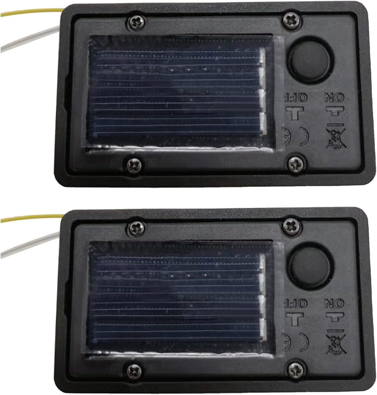 Solar Lights Replacement Top Solar Lights Parts Battry Box with On/Off Switch fo