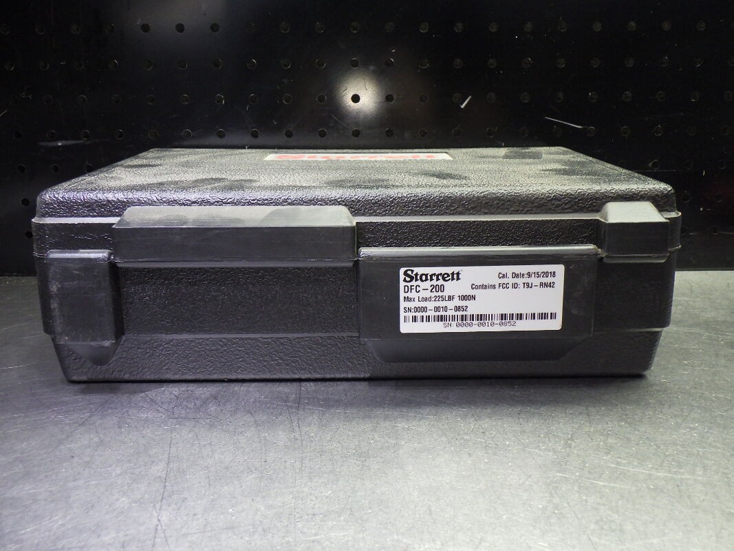 Starrett 200 lbf  ±0.1% Load Cell Capacity Digital Force Gage DFC-200 (LOC1088B