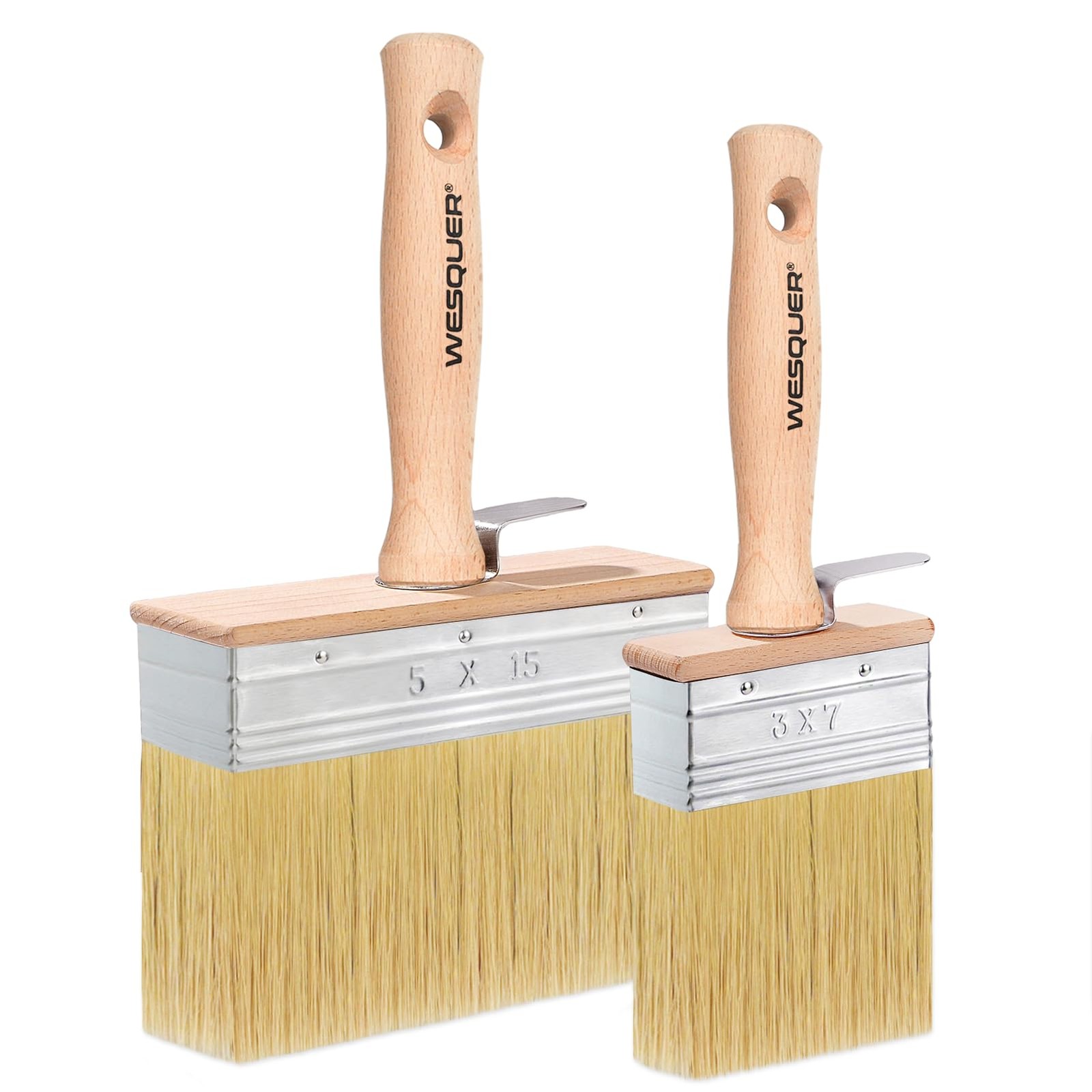 Deck Stain Brush 2 Piece Limewash Paint Brush Deck Paint Brush Wood Stain Bru...