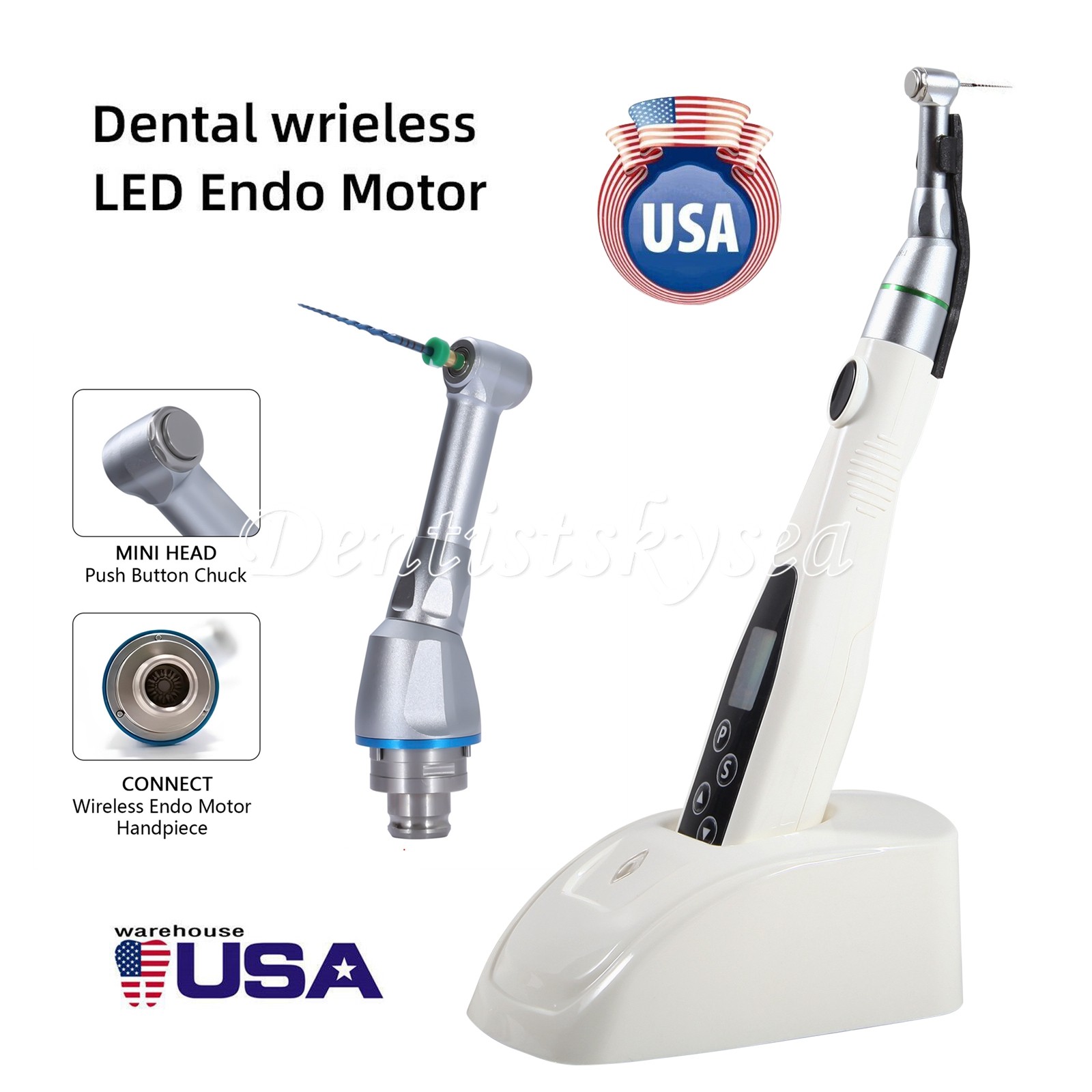 Dental 1:1 Contra Angle Head /LED Endo Motor 16:1 Contra Angle Reciprocating Y