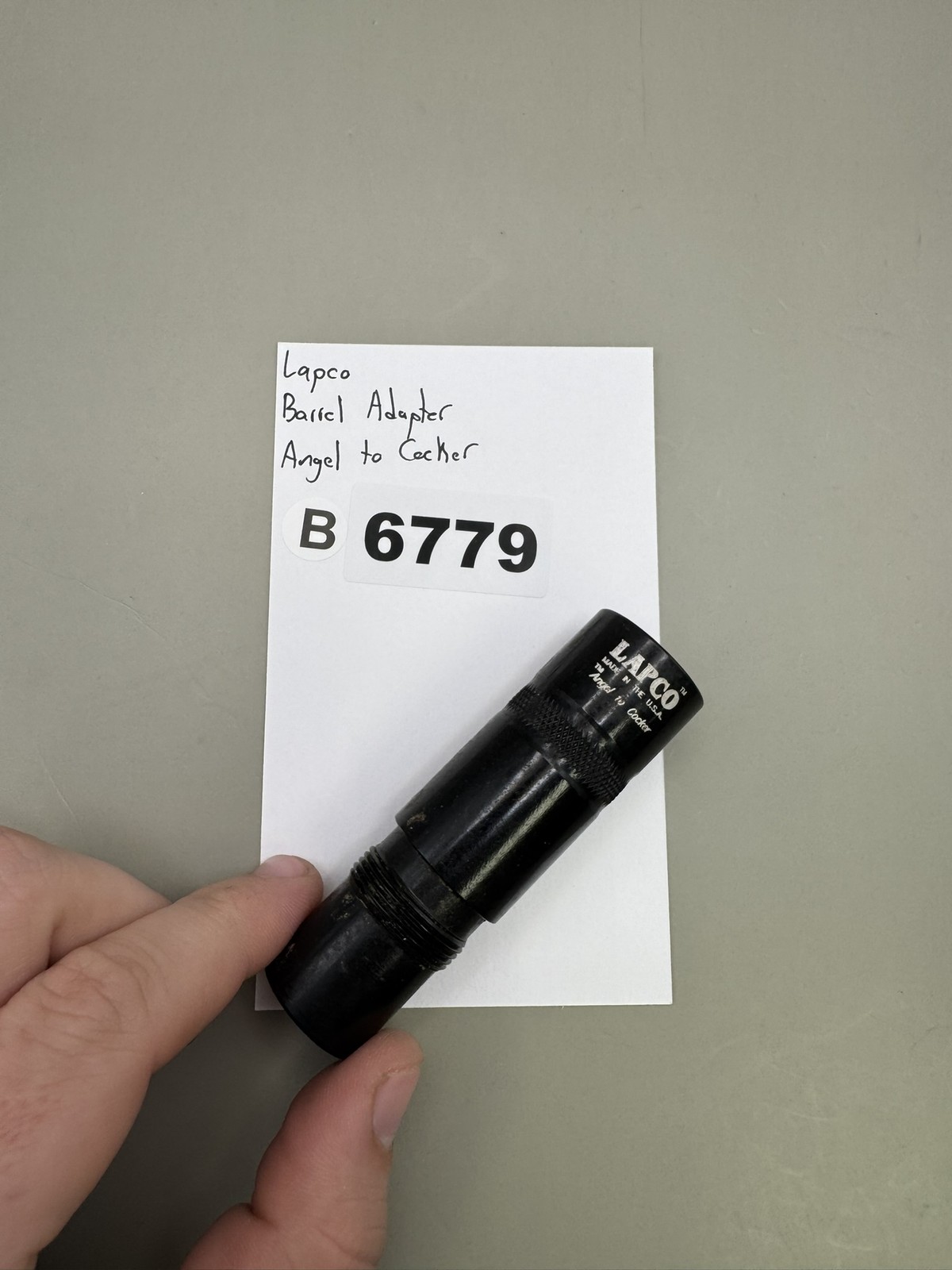 Lapco Barrel Adapter Angel to Cocker Black