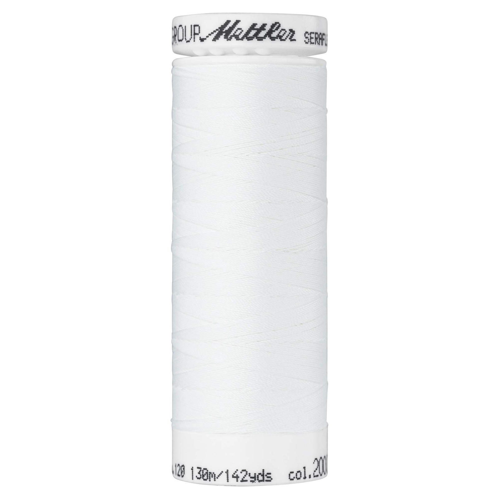 Seraflex Elastic Thread 50wt 142yd White Sewing Thread Spool