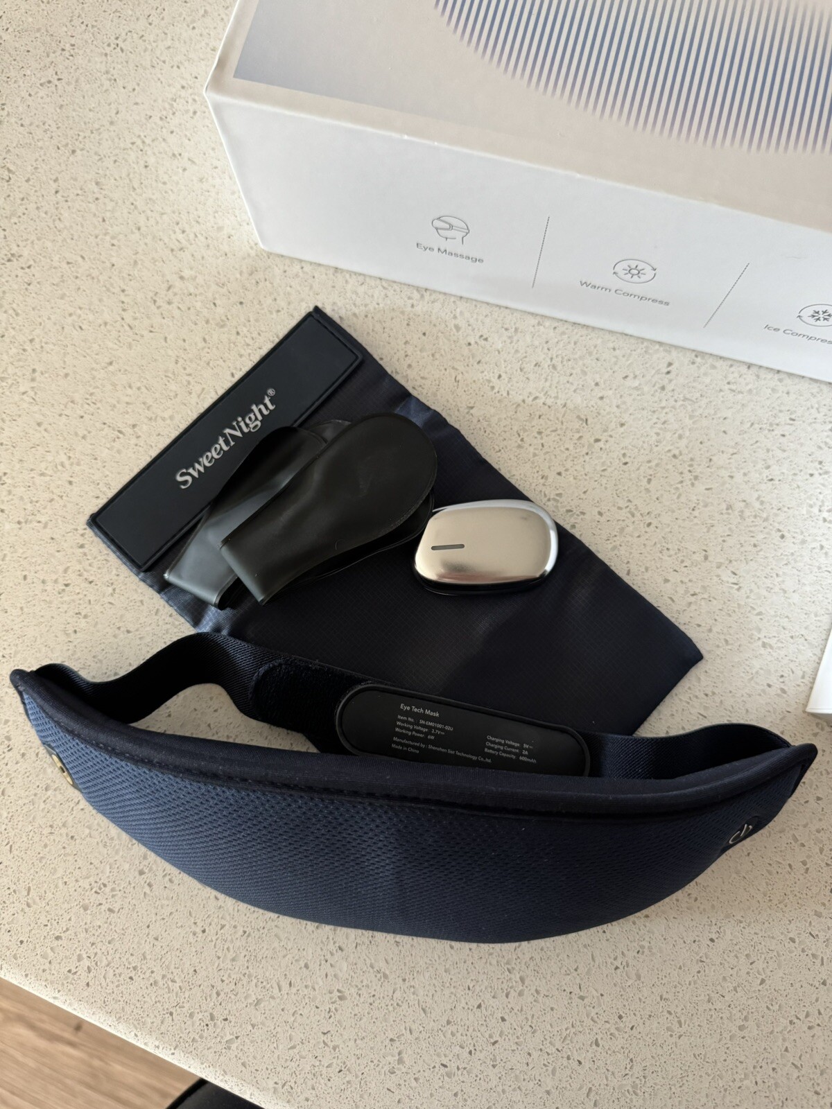 SweetNight Eye Tech Mask mobile Eye Massager Hot And Cold Eye Compress