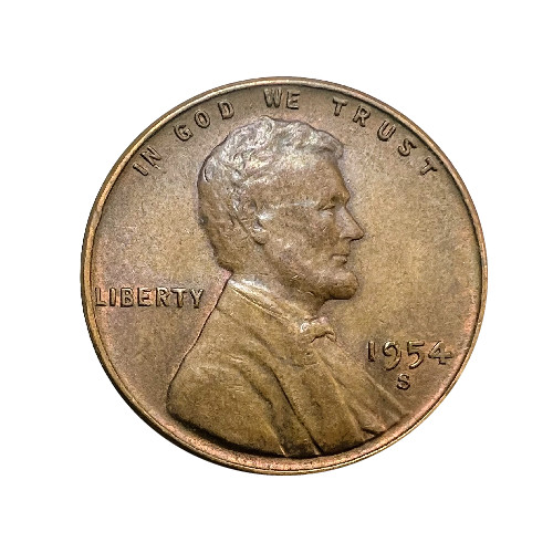 1954-S Lincoln Wheat Penny Cent - G/VG Good or Better Very Nice