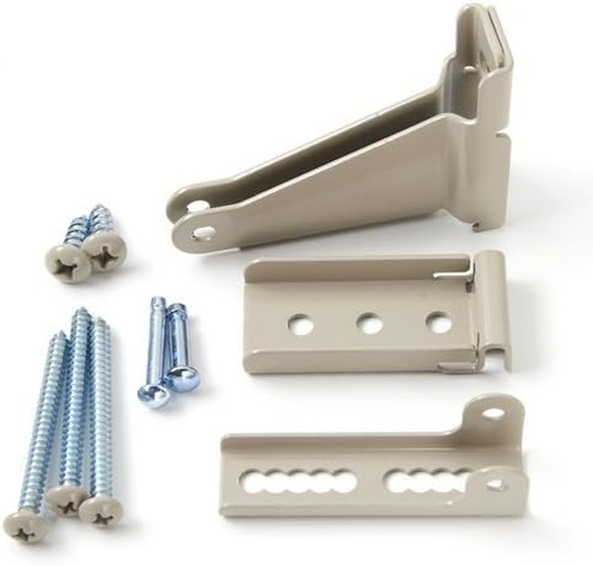 Storm Door Closer Bracket Sandtone Metal Replacement Hardware Mounting Bracket