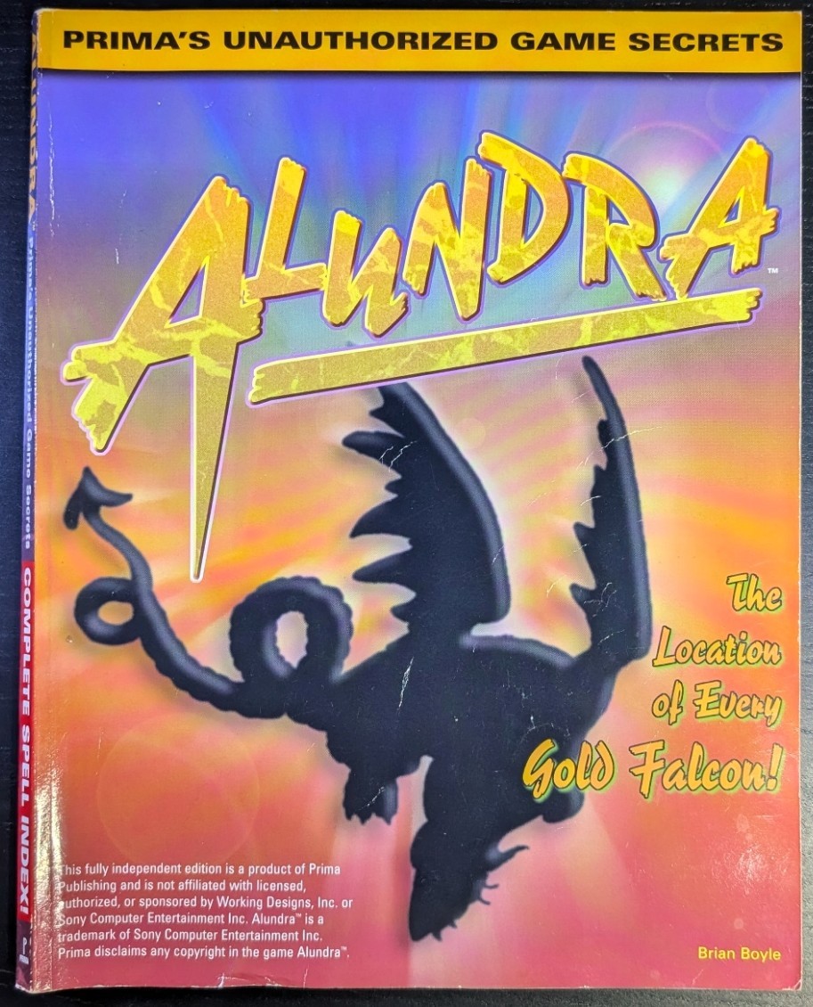 Alundra Unauthorized Strategy Guide | Prima 1997 | Sony PlayStation PS1