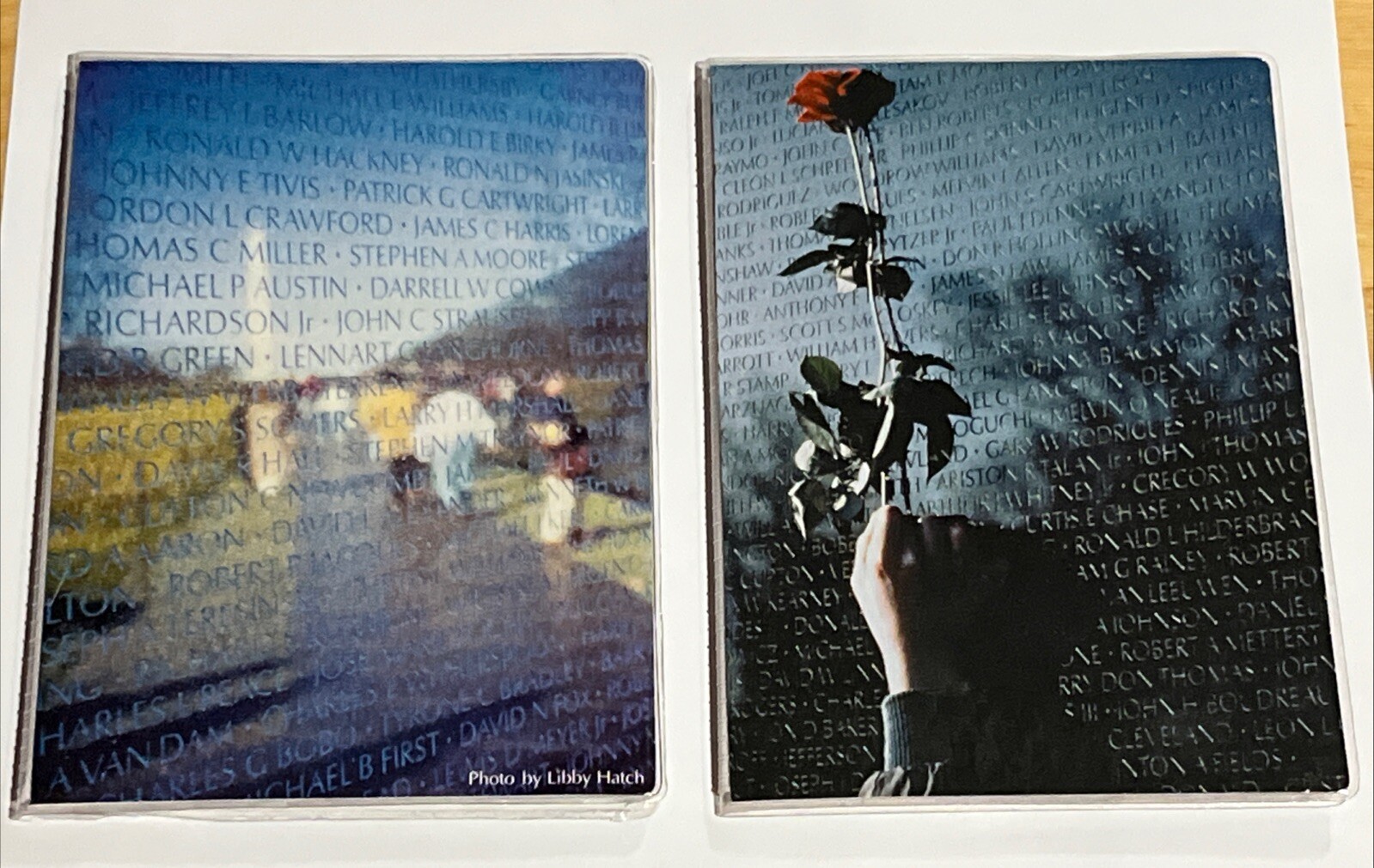 Vietnam Veterans Memorial Fund 4x6 Empty 20-Pkt Plastic Photo Album LOT of 2