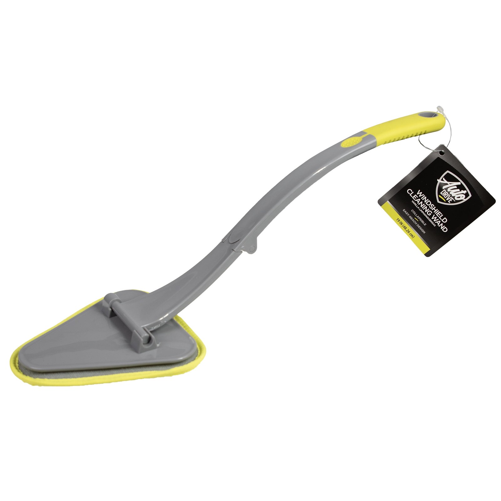Auto Drive Reusable Microfiber Windshield Cleaner Tool Foldable 19" Handle