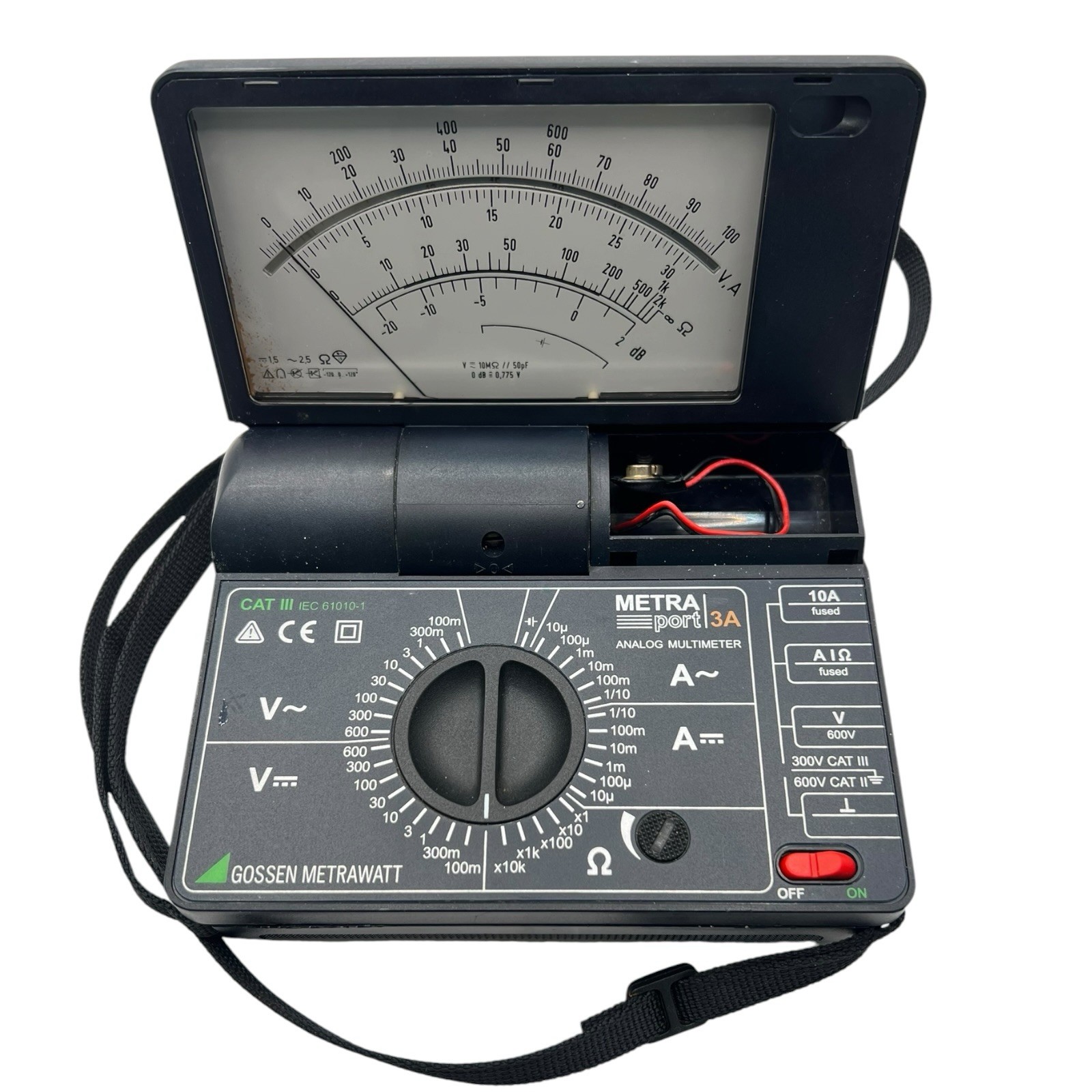 Gossen Metrawatt Metraport 3A Handheld Analog Multimeter