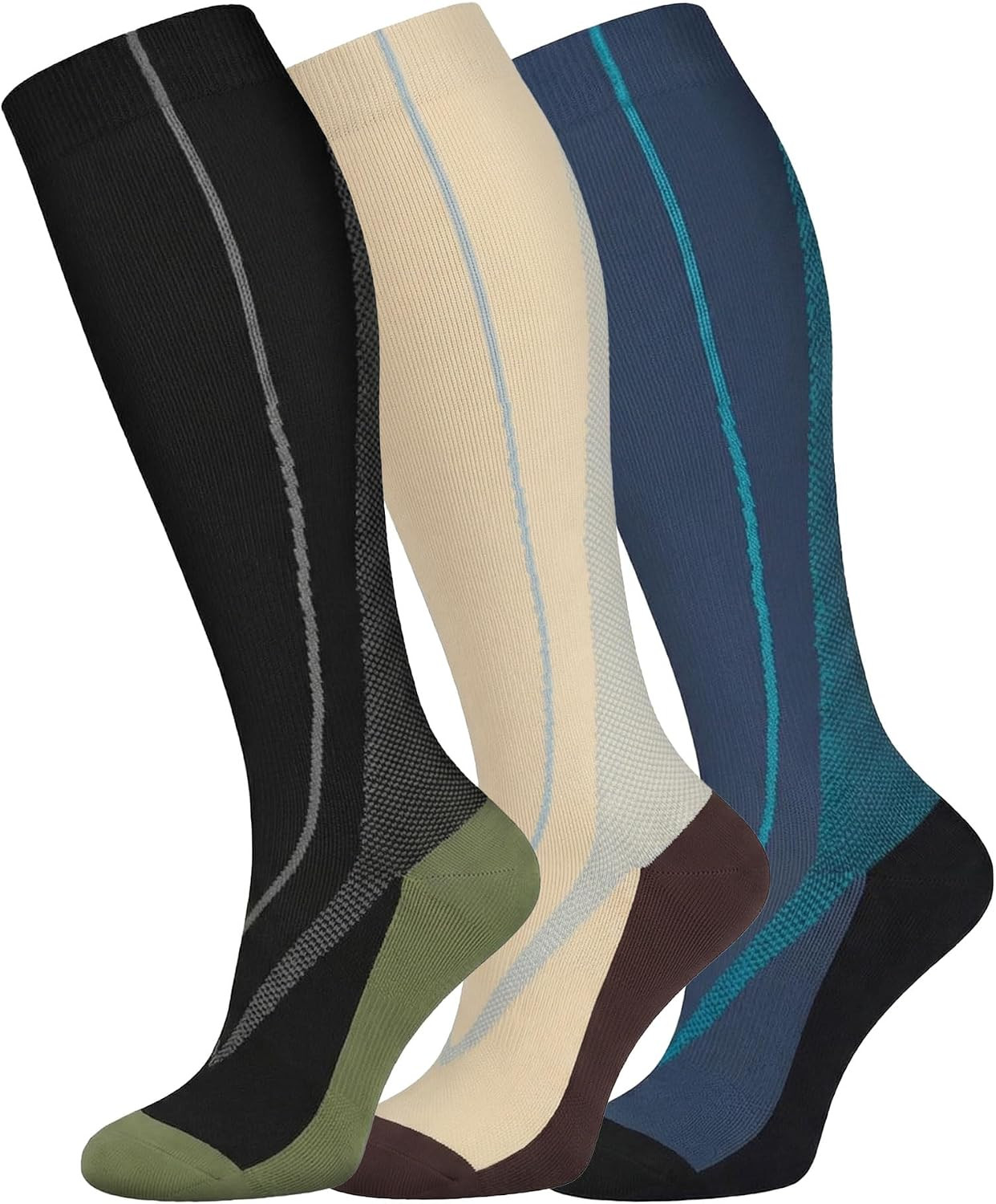 3 Pack Copper Compression Socks - Compression Socks Women & Men Circulation - Be