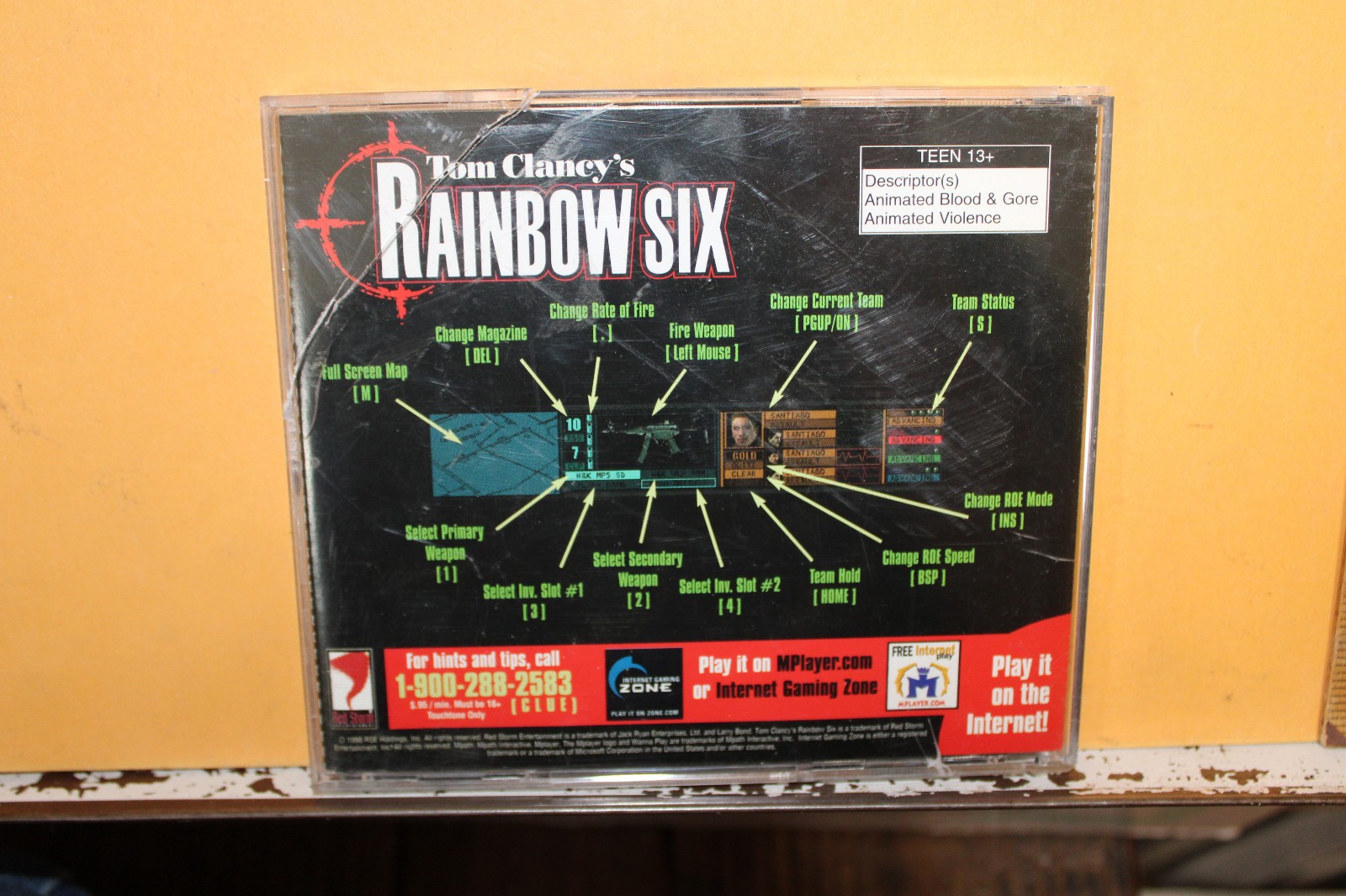 1998 Tom Clancy's Rainbow Six CD-ROM Red Storm