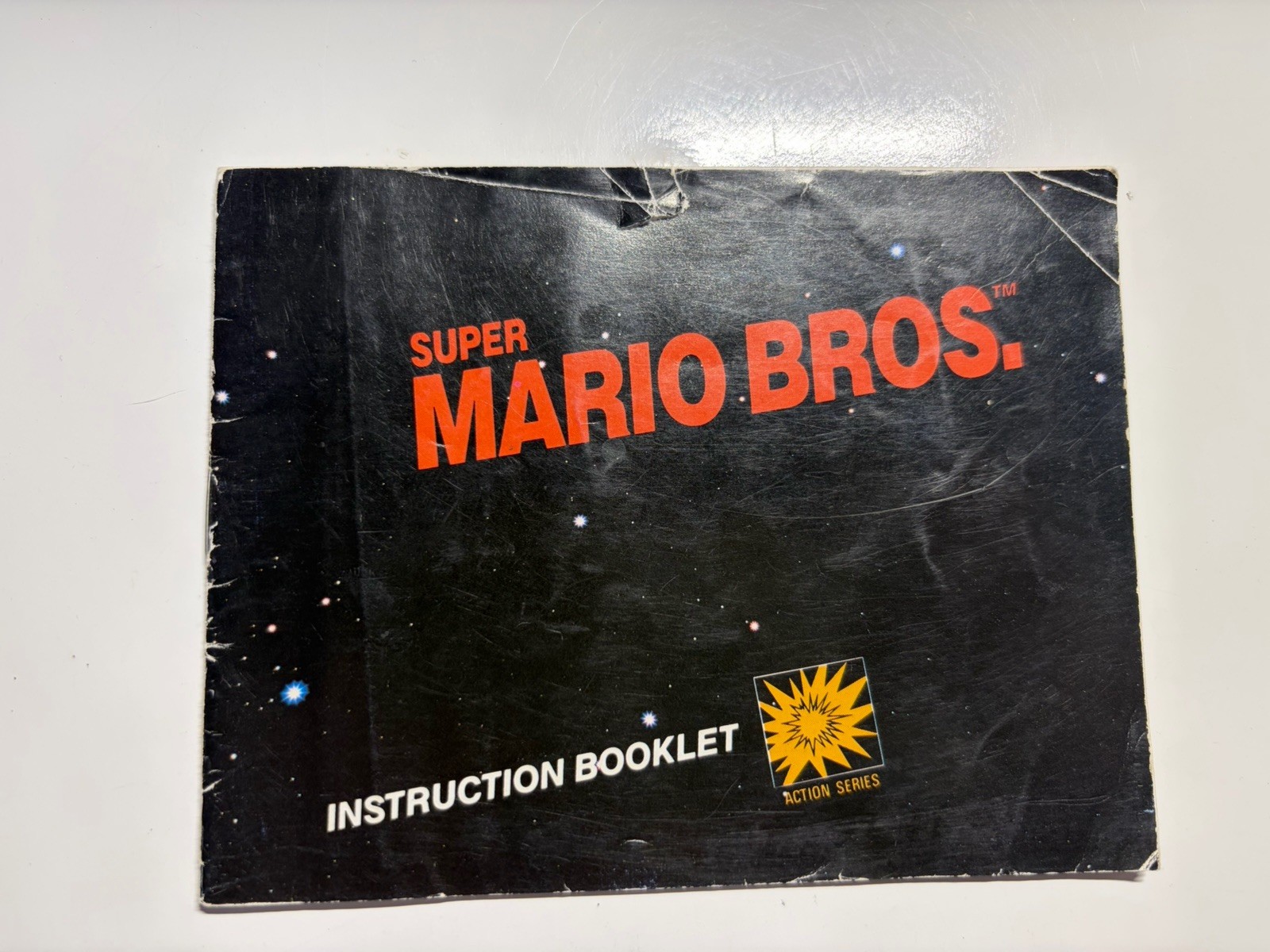 Super Mario Bros.: NES- Manual Only- Acceptable Condition- Back Tear