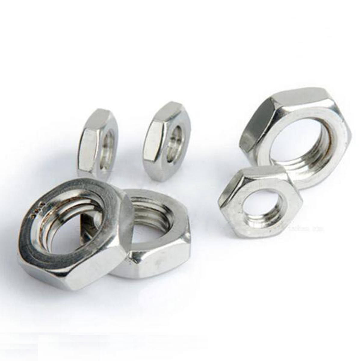 304 Stainless Steel Select Size M2 - M16 Thin Hex Nuts Right Hand Fine Thread