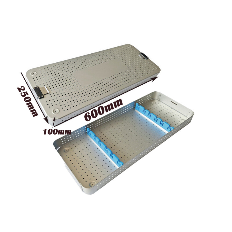 Aluminum alloy sterilization Tray Case box Aluminum box 600*250*100mm Screw box