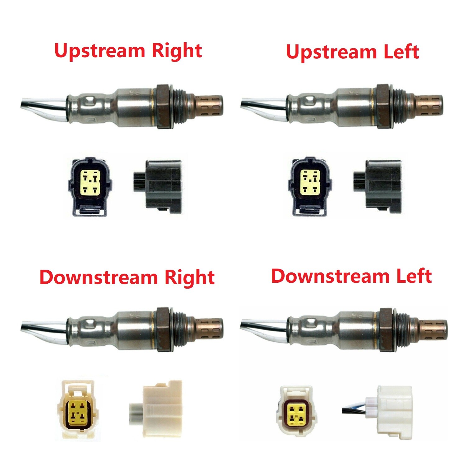 Upstream+Downstream 4Pcs Oxygen Sensor for Ram 1500 5.7L V8 2013 2014 - 2018