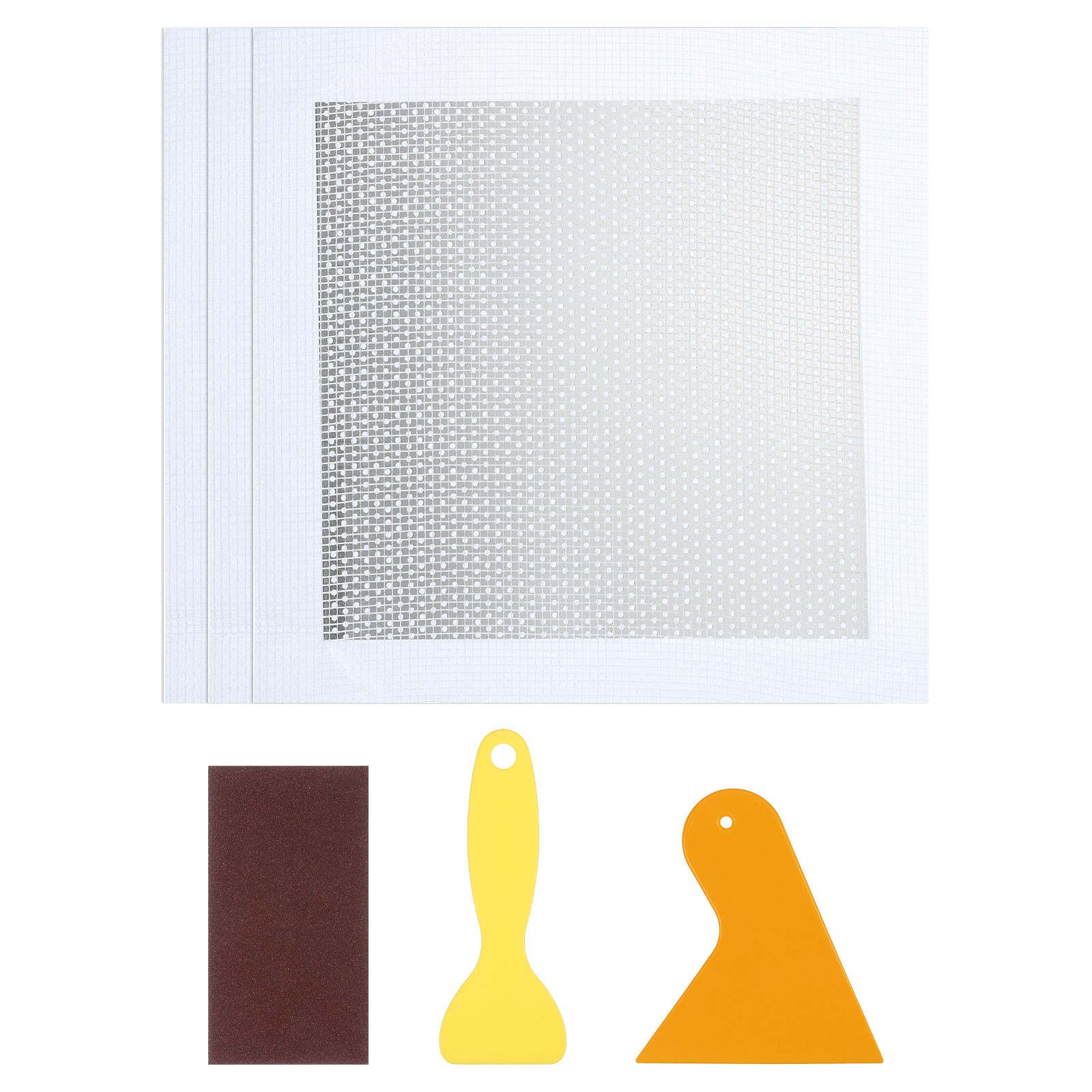 1 Set Drywall Repair 8" Aluminum Wall Fix Patch, Silver Tone