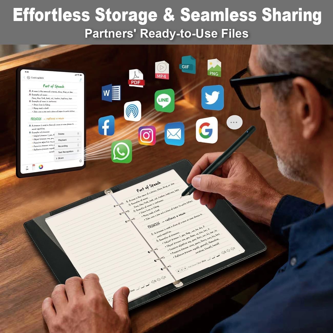 Digital Notebook with Smart Pen: Convert, Store & Share Handwritten Notes