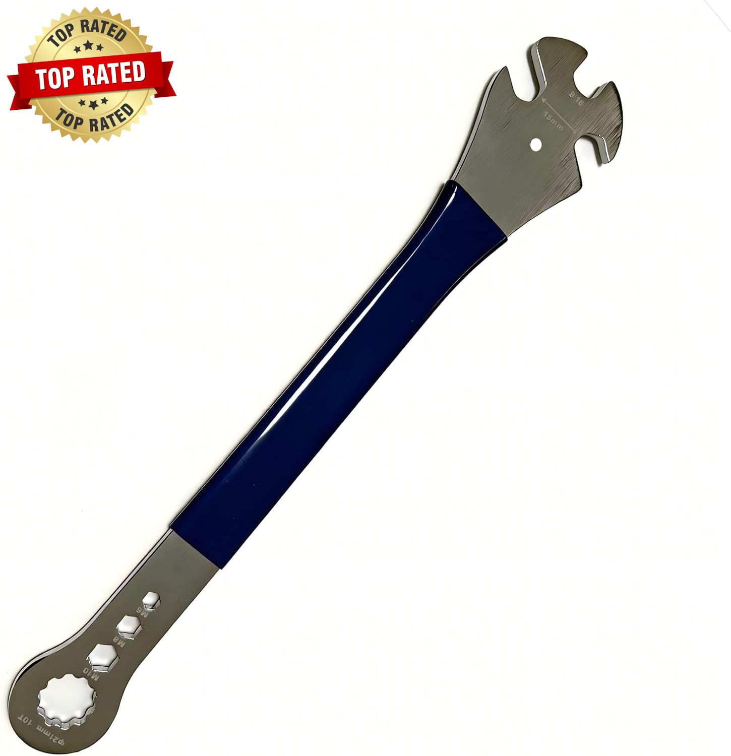 Bike Pedal Wrench 15Mm/9/16 Extended Non-Slip Grip Bicycle Pedal Removal & Insta