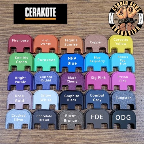 Custom Laser Engraved -Rear Slide Plate Back Plate for FullSizedGlocksGen1-5
