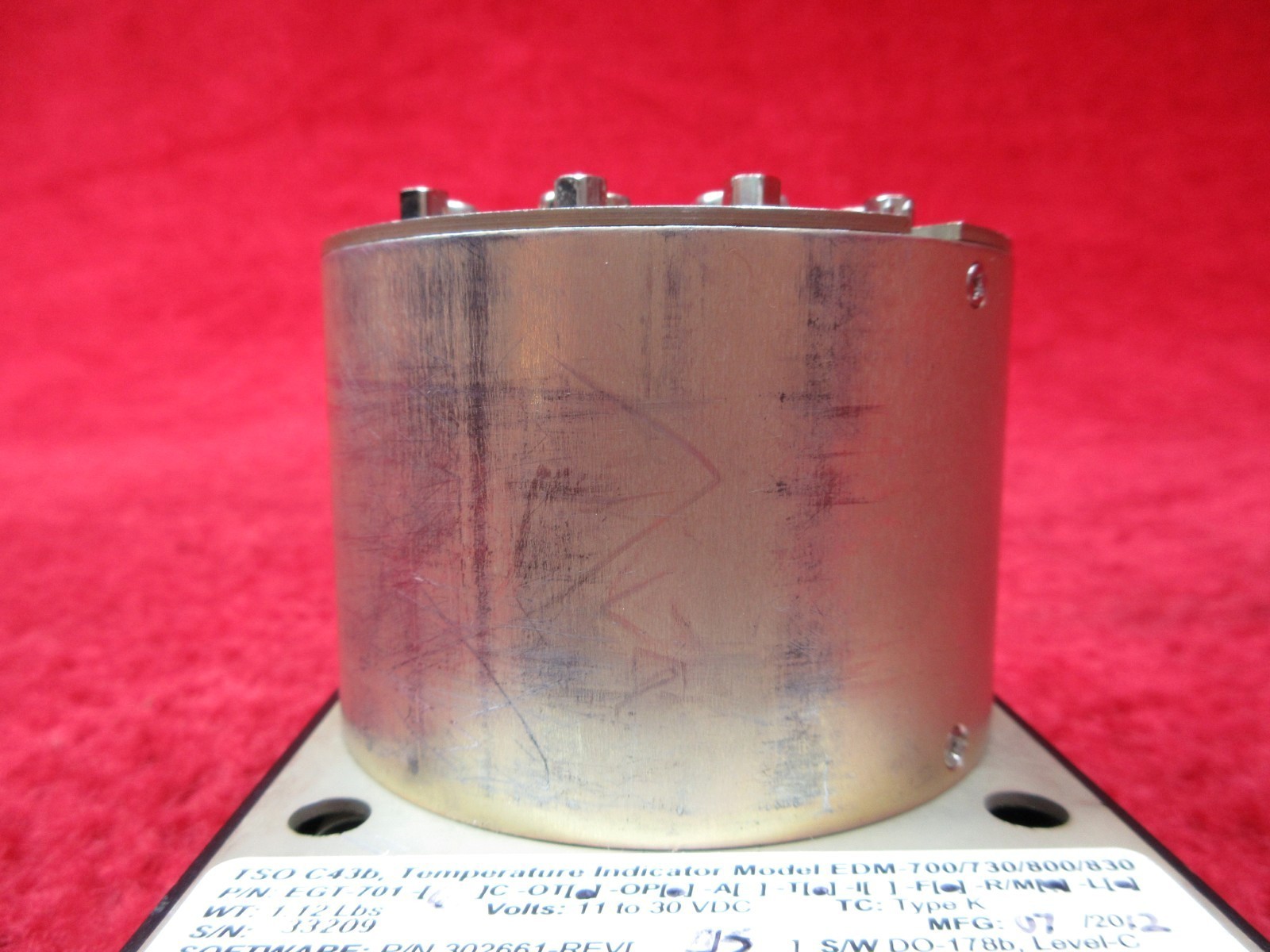 J.P. Instruments Inc. EDM-700/730/800/830 Temperature Indicator 11-30V