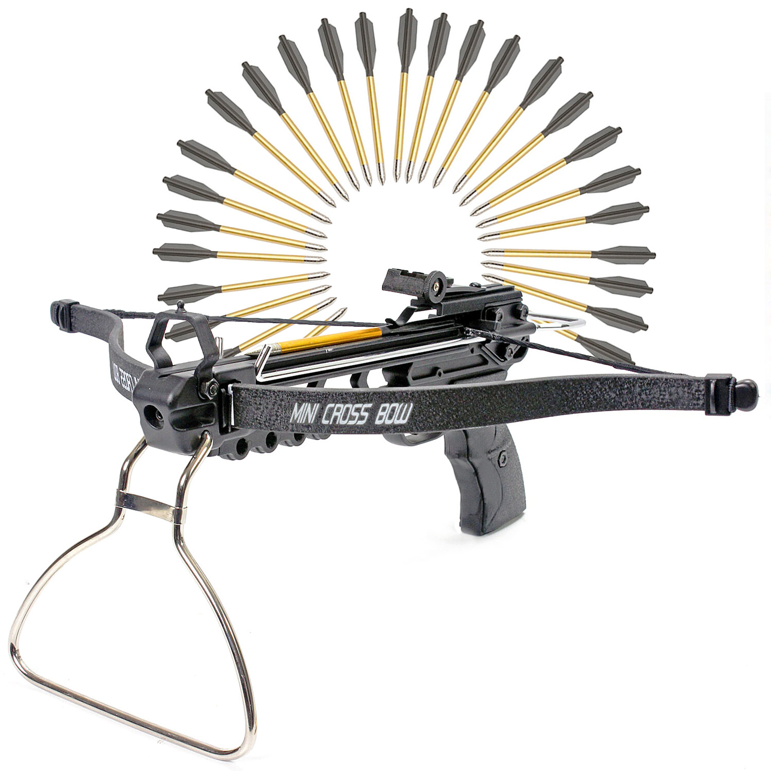 KingsArchery Crossbow Handheld Bolt Rack Self-Cocking 80LBS 27 Aluminum Arrow