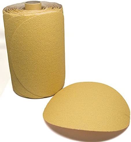 6 inch 6" 400 Grit 100 DA Sanding Disc PSA Adhensive Sandpaper Roll -Sticky Back