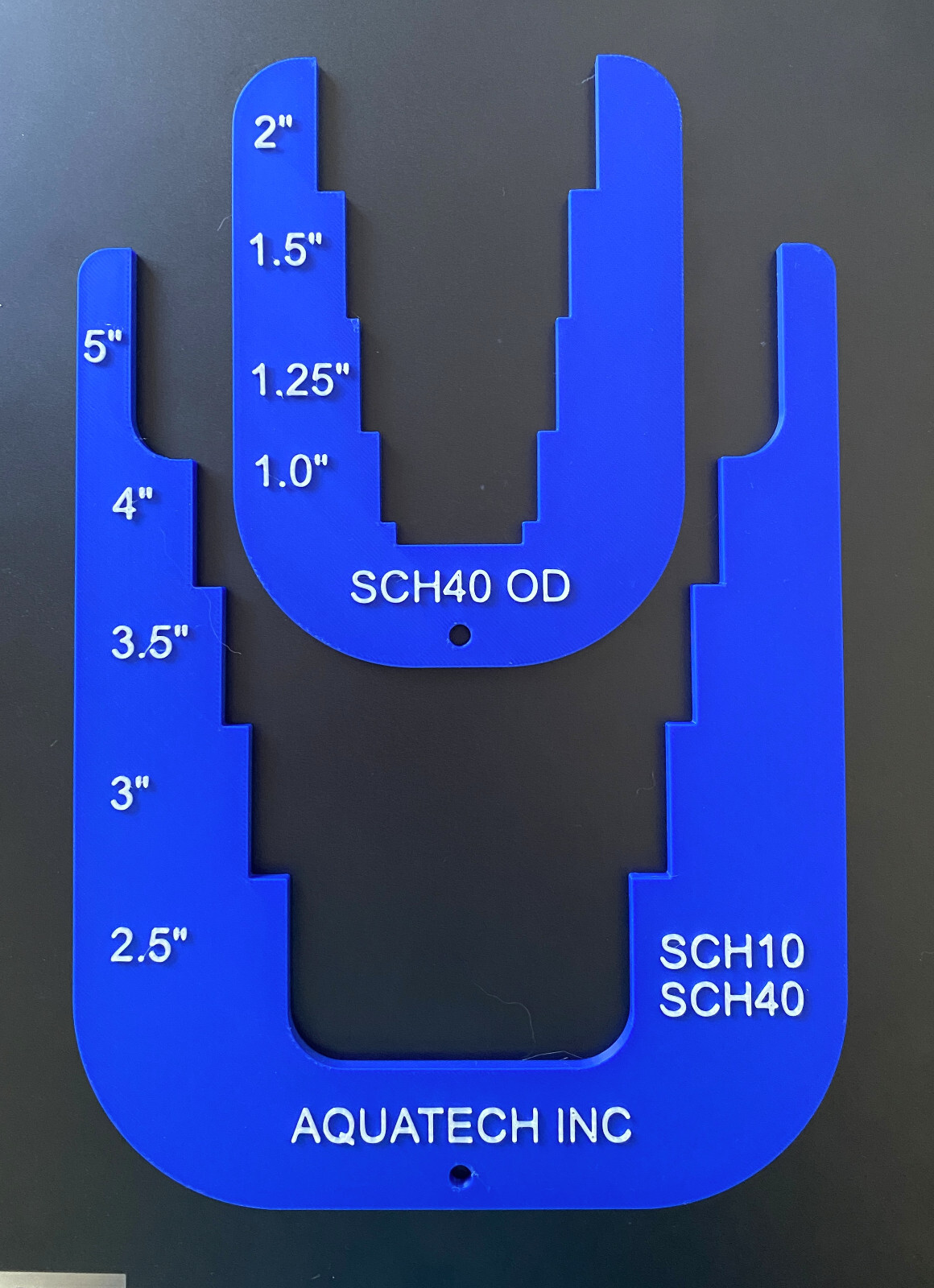2X PIPE DIAMETER SIZE MEASURING TEMPLATE TOOLS COMBO - 3/4" - 5" O.D. SCH10/40