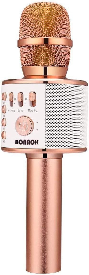 Wireless Bluetooth Karaoke Microphone 3-in-1 Portable Handheld Mic Spe...