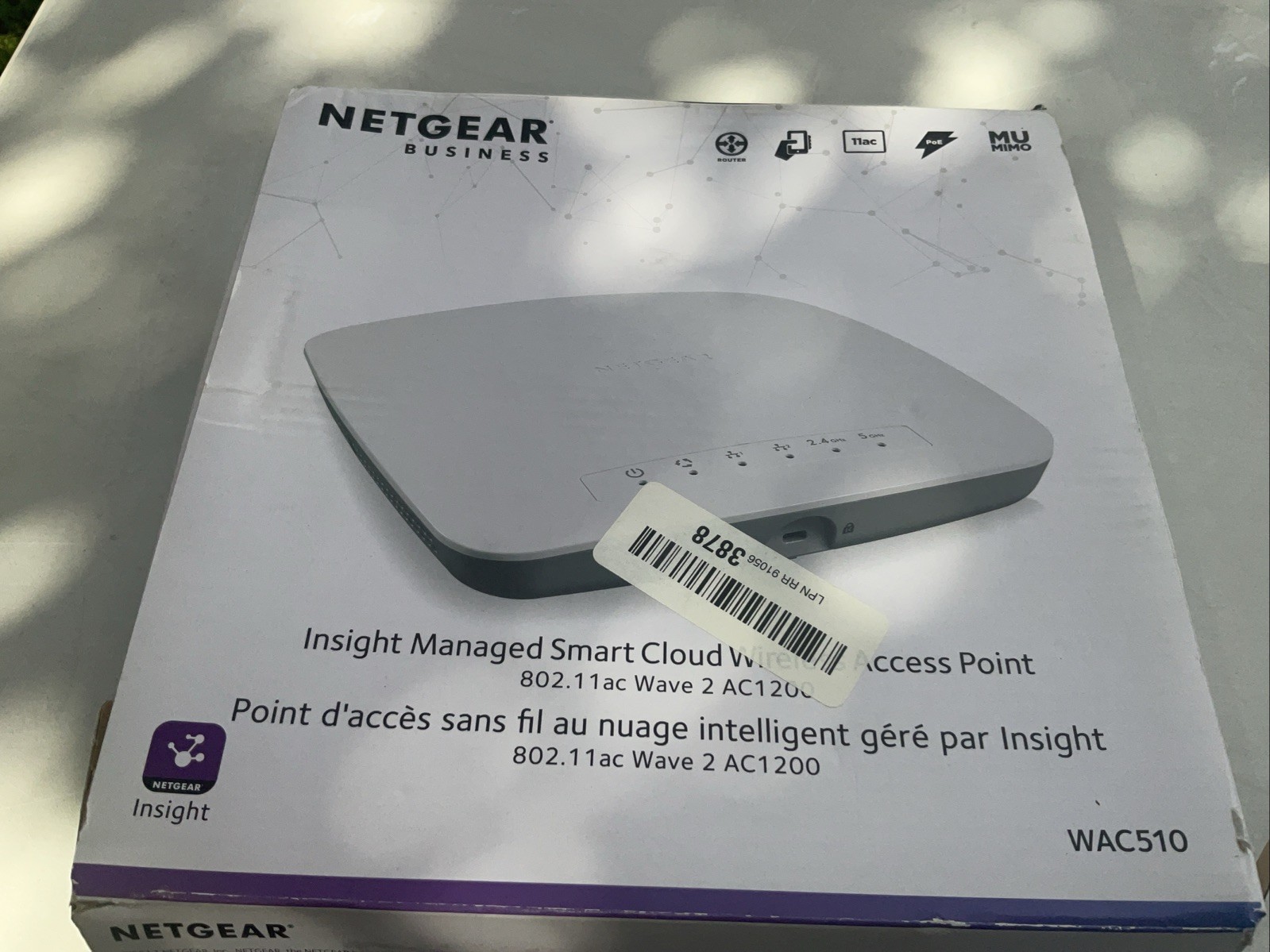 NETGEAR Insight Managed Smart Cloud Wirelesss Access Point WAC510 802.11ac