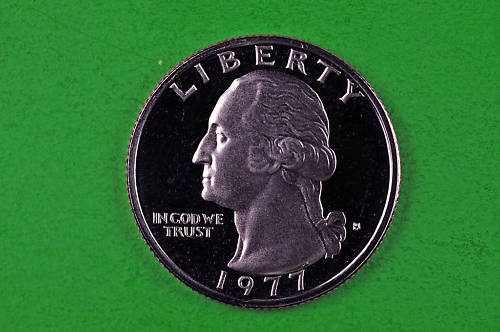 1977-S Deep Cameo Washington GEM  Proof US Quarter