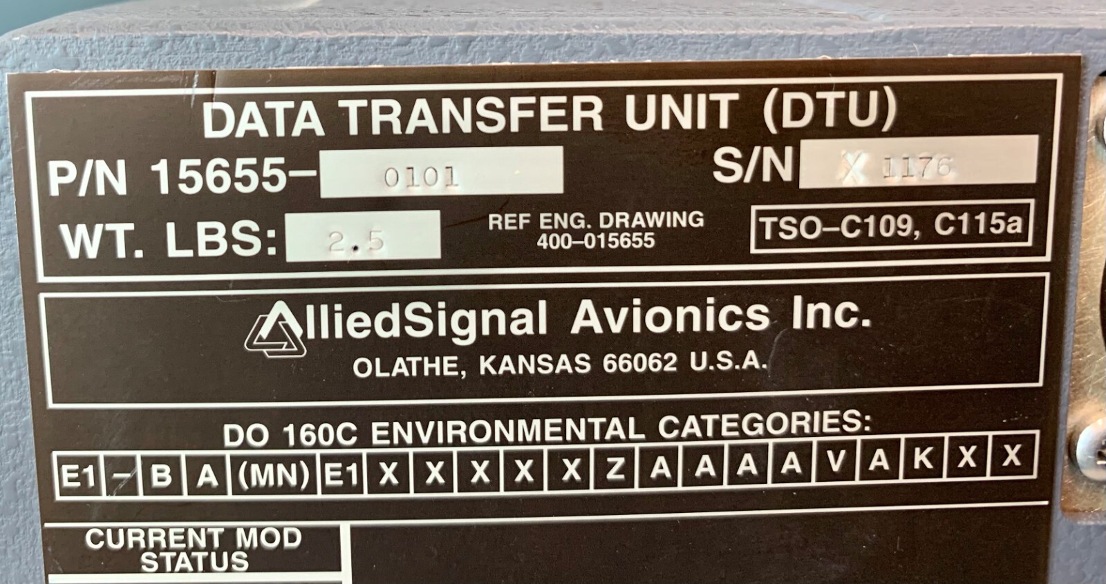 Data Transfer Unit 15655-0101 Removed Working