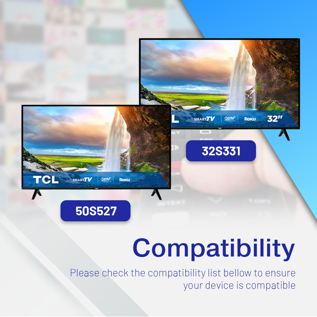 New Original TCL 32S331 32S335 40FS3800 40S305 Smart TV Remote Control