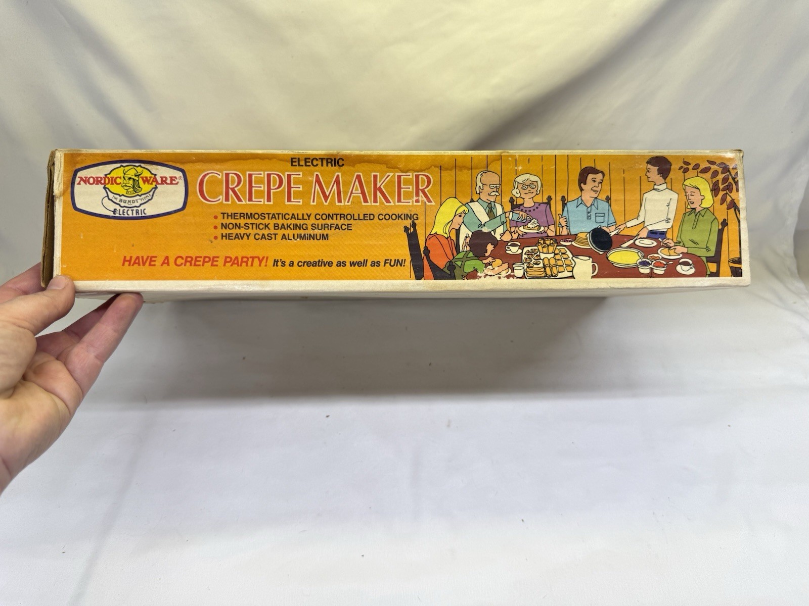 Vintage Nordic Ware Electric Crepe Maker Heavy Cast Aluminum *Read*