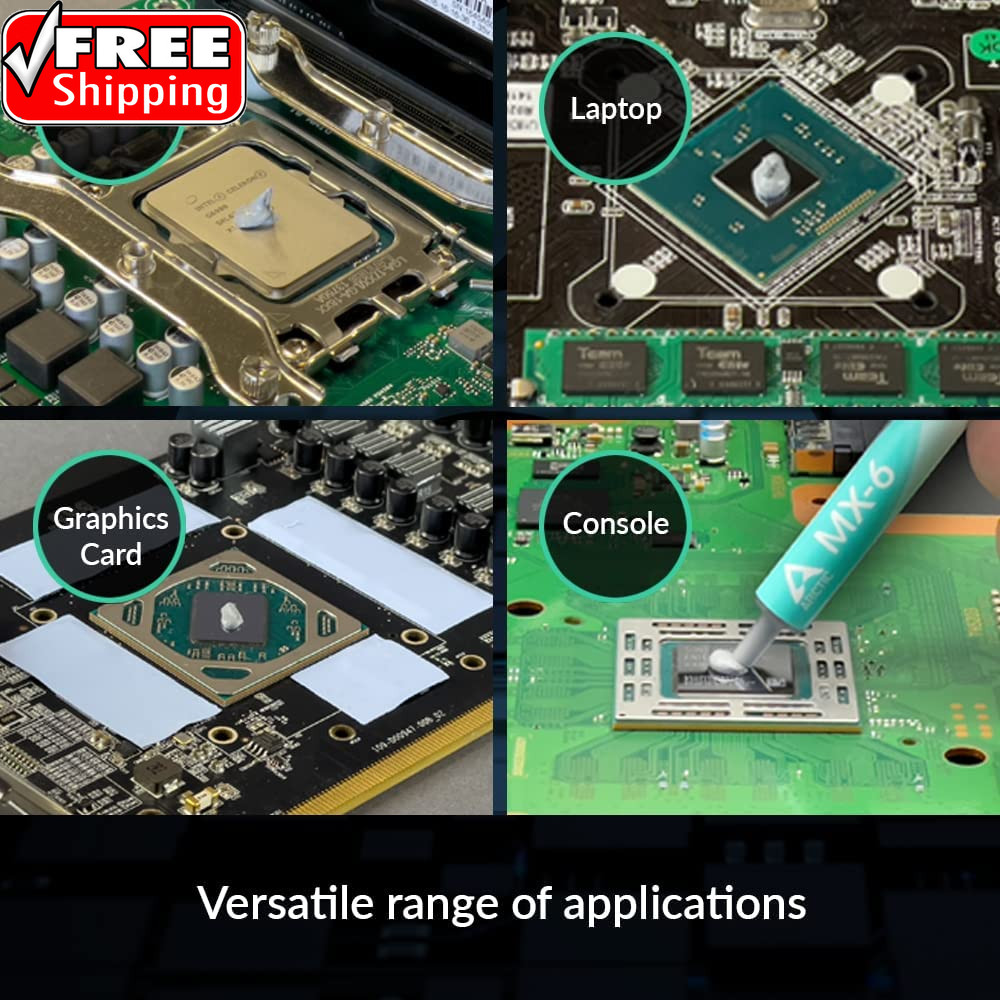 MX-6 (4 G, Incl. 6 MX Cleaner) - Ultimate Performance Thermal Paste for CPU, Con
