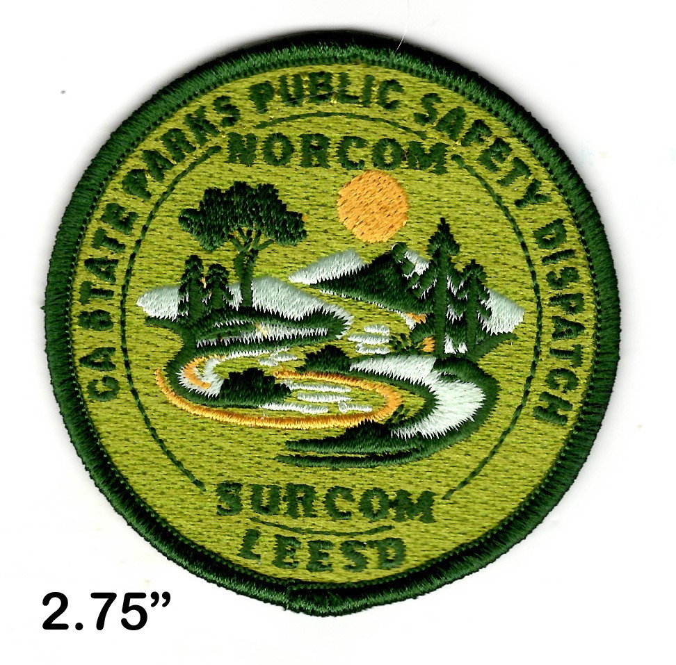 California State Parks - PUBLIC SAFETY DISPA TCH - 2.75" Patch