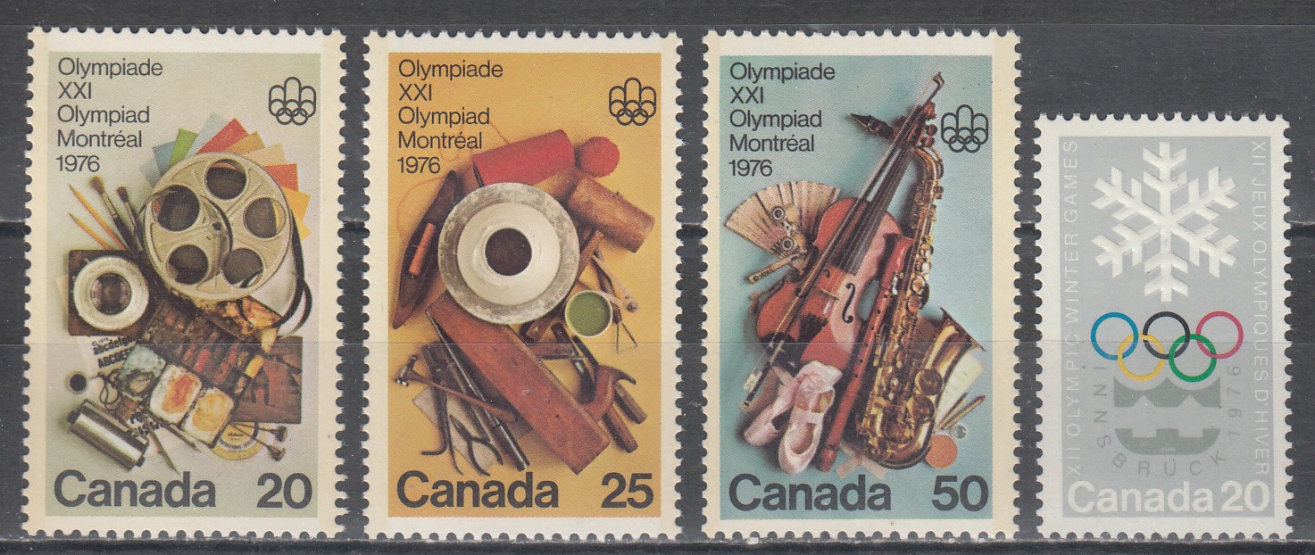 W CANADA 0684-686+689 MONTREAL OLYMPIC