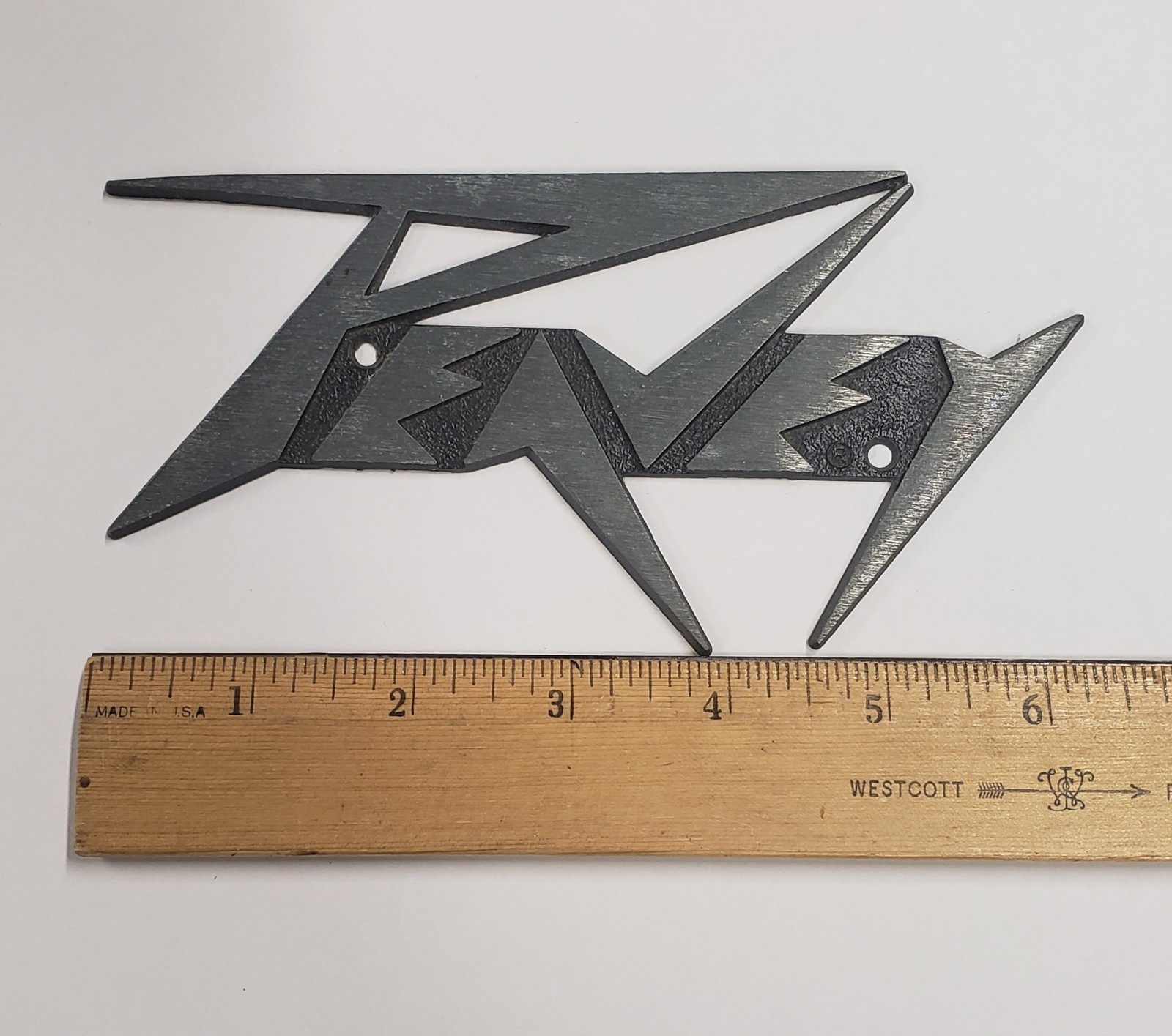 Vinatge PEAVEY Metal Badge Only 1970's 6-1/4" w/Registered Trademark Original