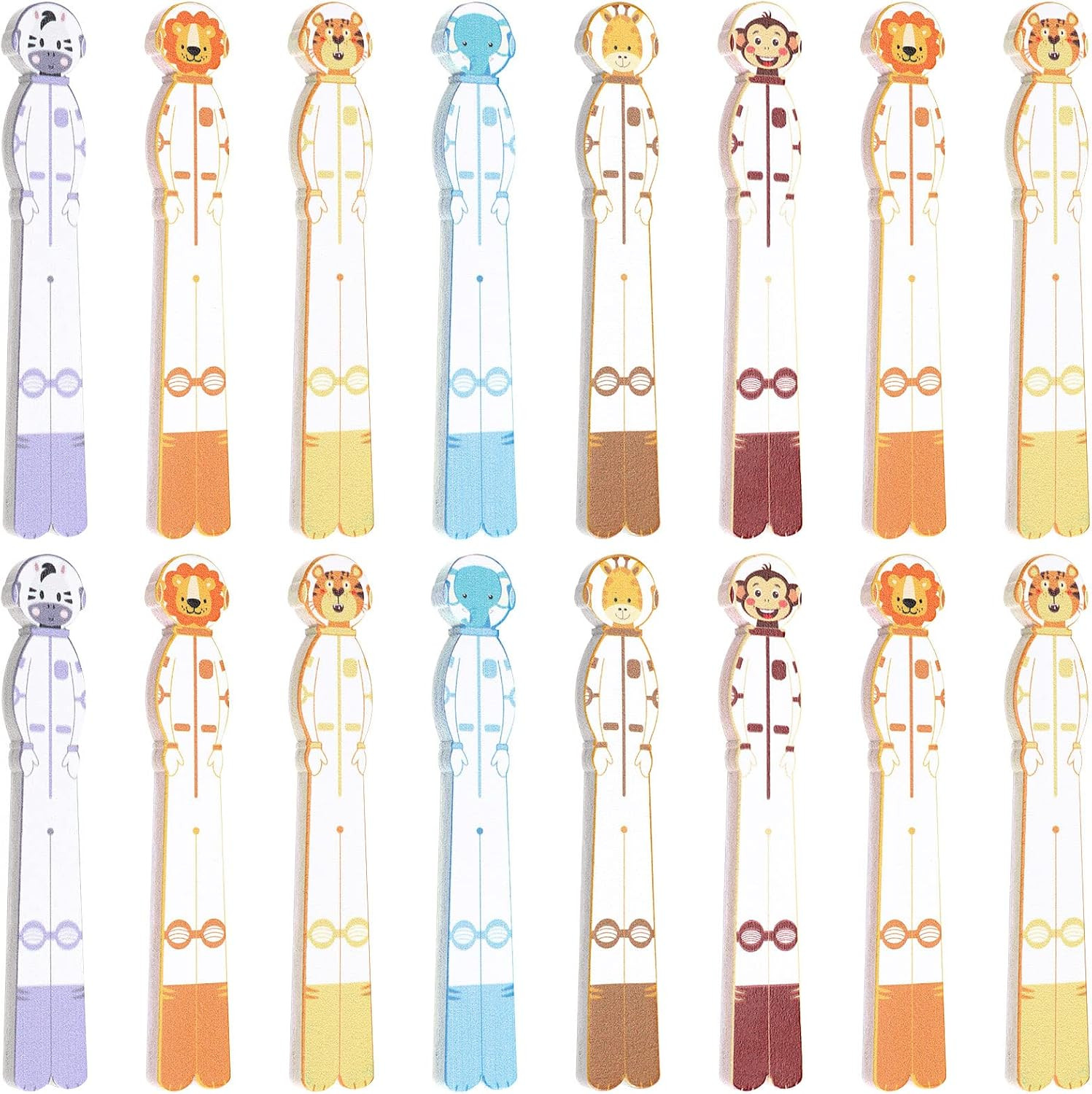32 Pcs Spaceman Writing Tools Spacers for Writing Colored Spaceman Handwriting S