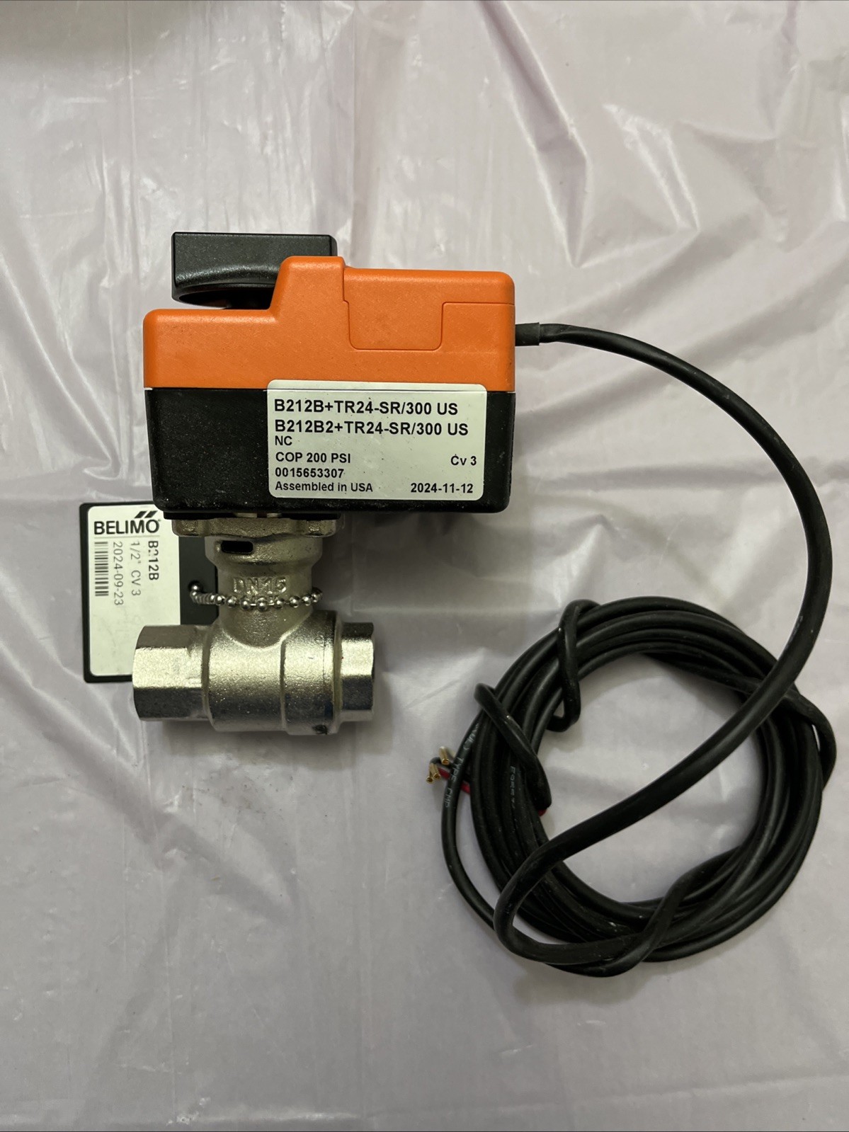 Belimo B207-TR24-SR/300 Control Valve 1/2" CV=.03