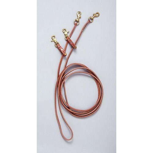 Royal King Leather Pulley Draw Reins Brn