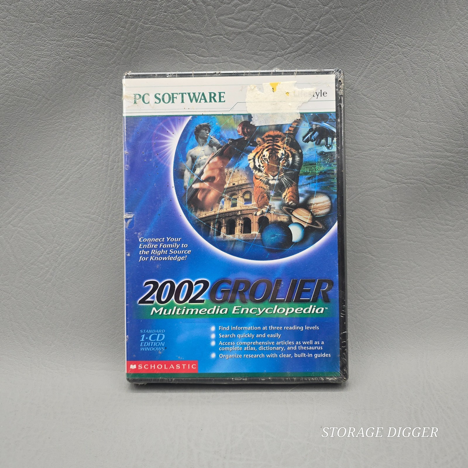 NEW Scholastic The 2002 Grolier Multimedia Encyclopedia PC Software for Windows