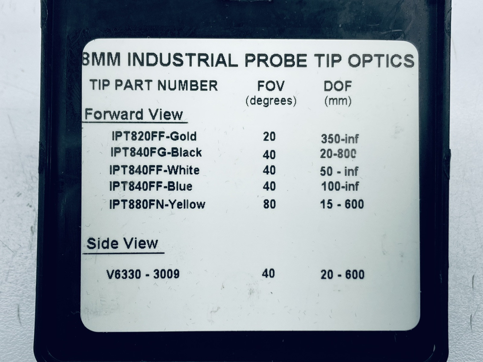 LOT OF 4 EVEREST VIDEOPROBE TIP ADAPTERS 8mm PROBE TIP OPTICS IPT820FF / IPT840