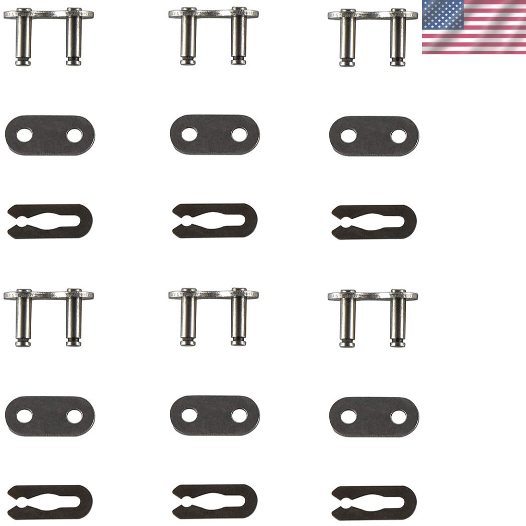 Versatile 415 Chain Master Links - 6 Sets for DIY Repairs on Motorized Bicycles
