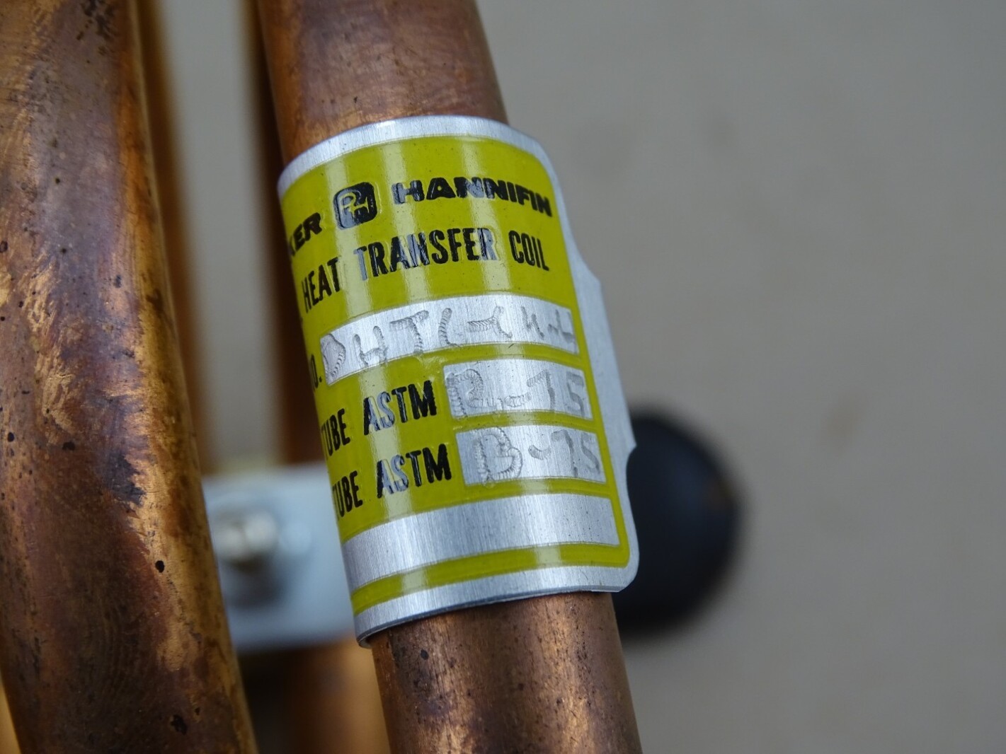Parker Hannifin Copper CounterFlow Chiller Coil , DHTC-CU-4